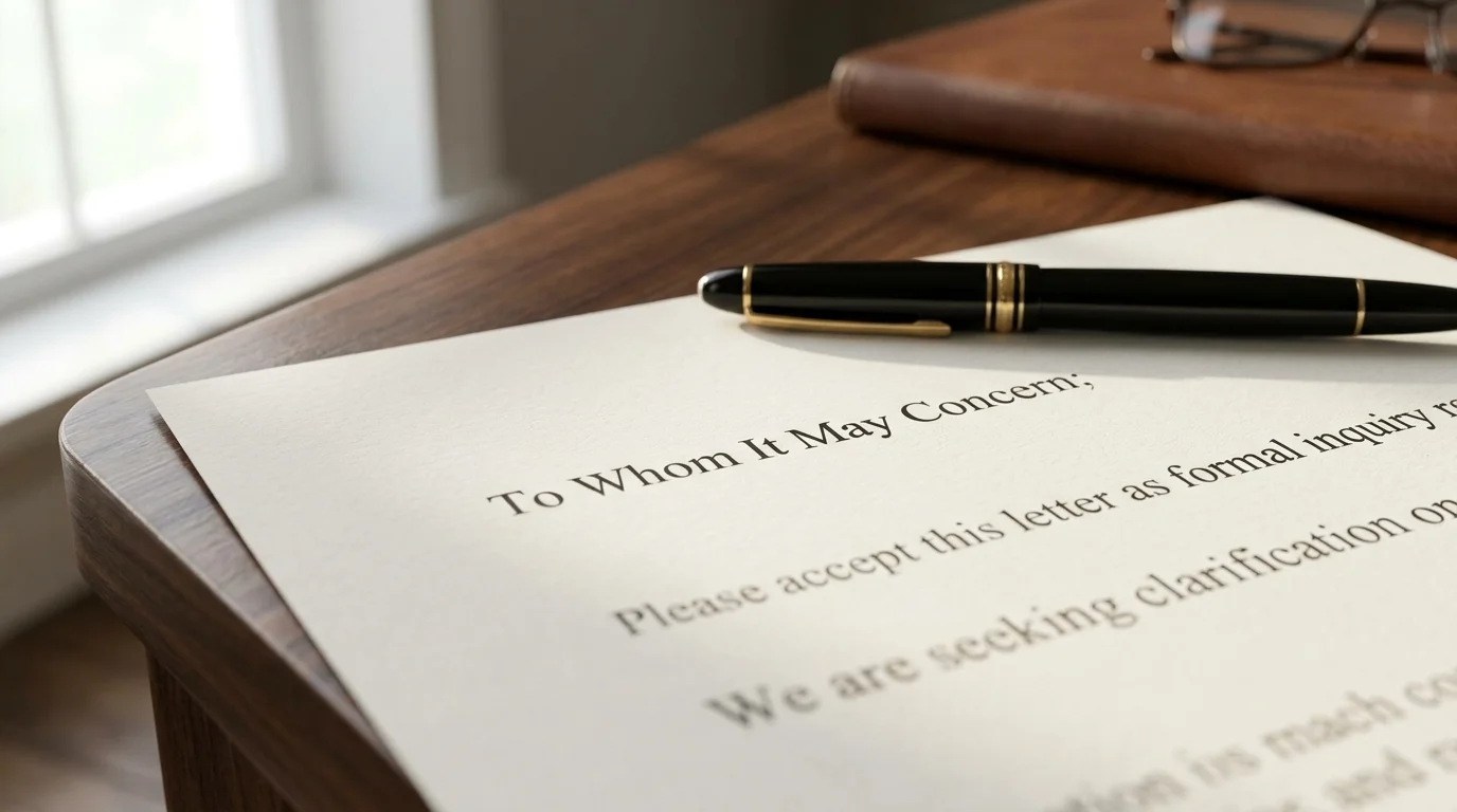 Best To Whom It May Concern Alternatives