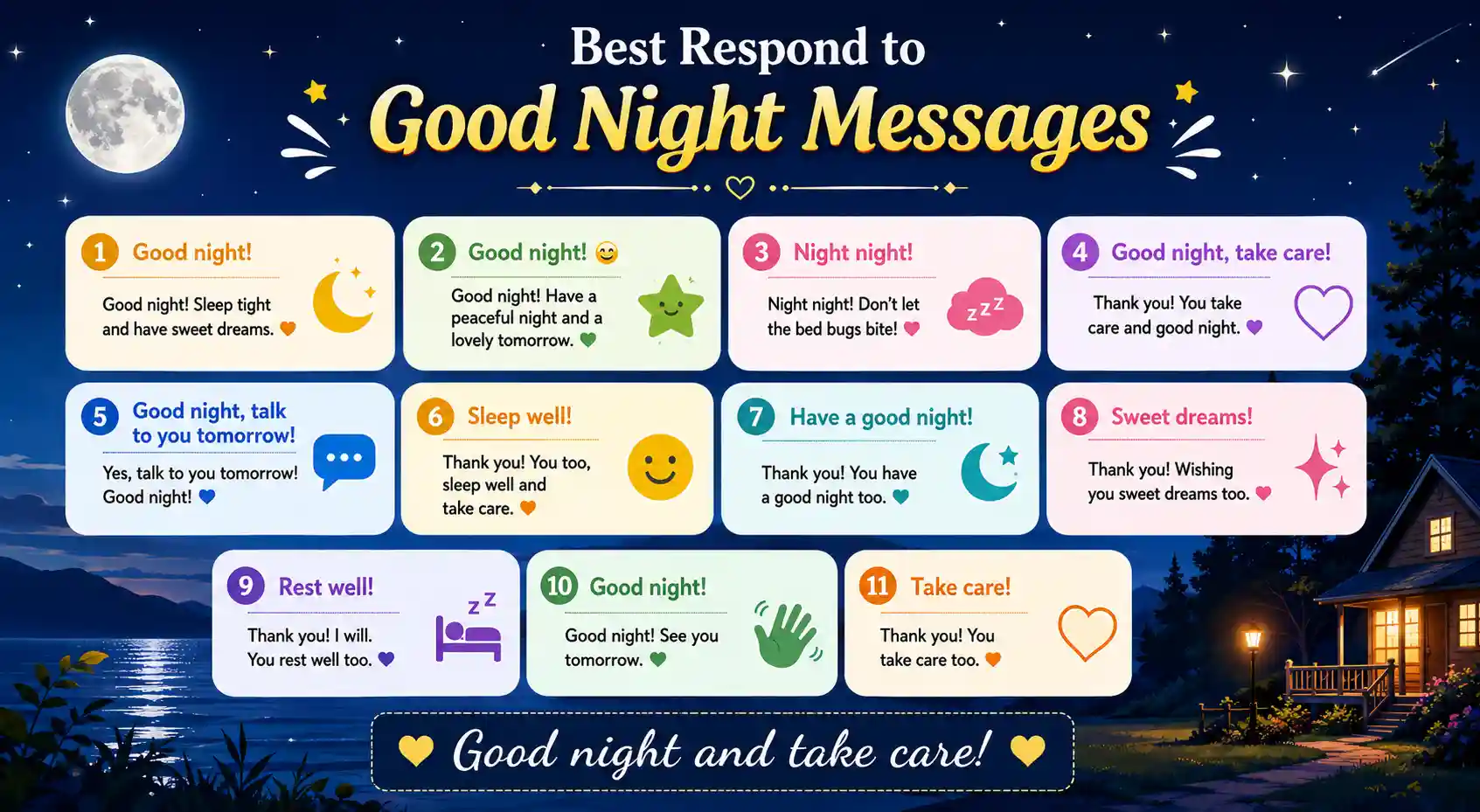 Polite Respond to Good Night Messages