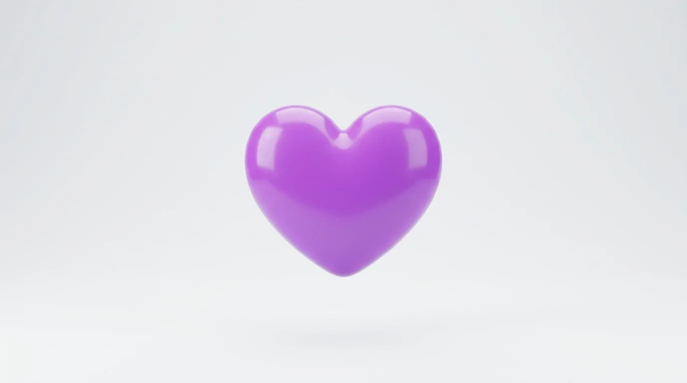 Purple Heart Emoji Meaning in Love