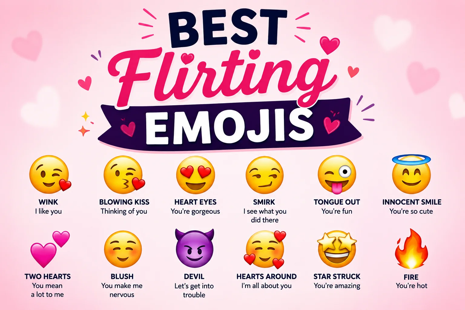 Savage & Sarcastic Flirting Emojis