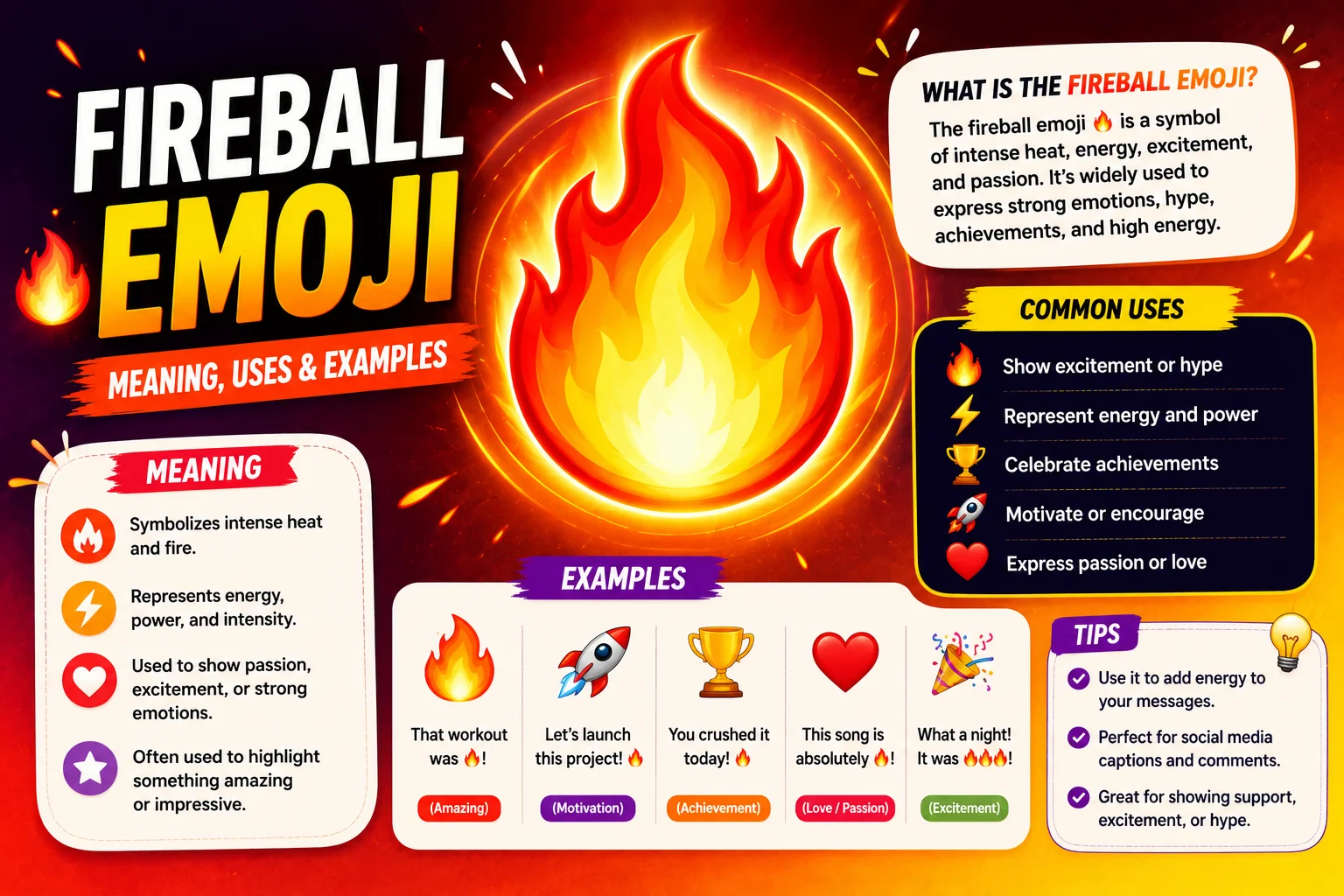 Fireball Emoji Meaning in Gaming
