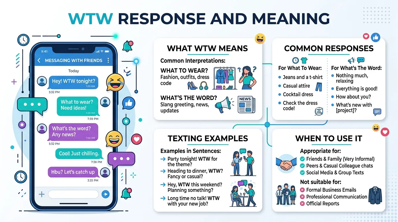 Flirty WTW Response and Meaning Texts