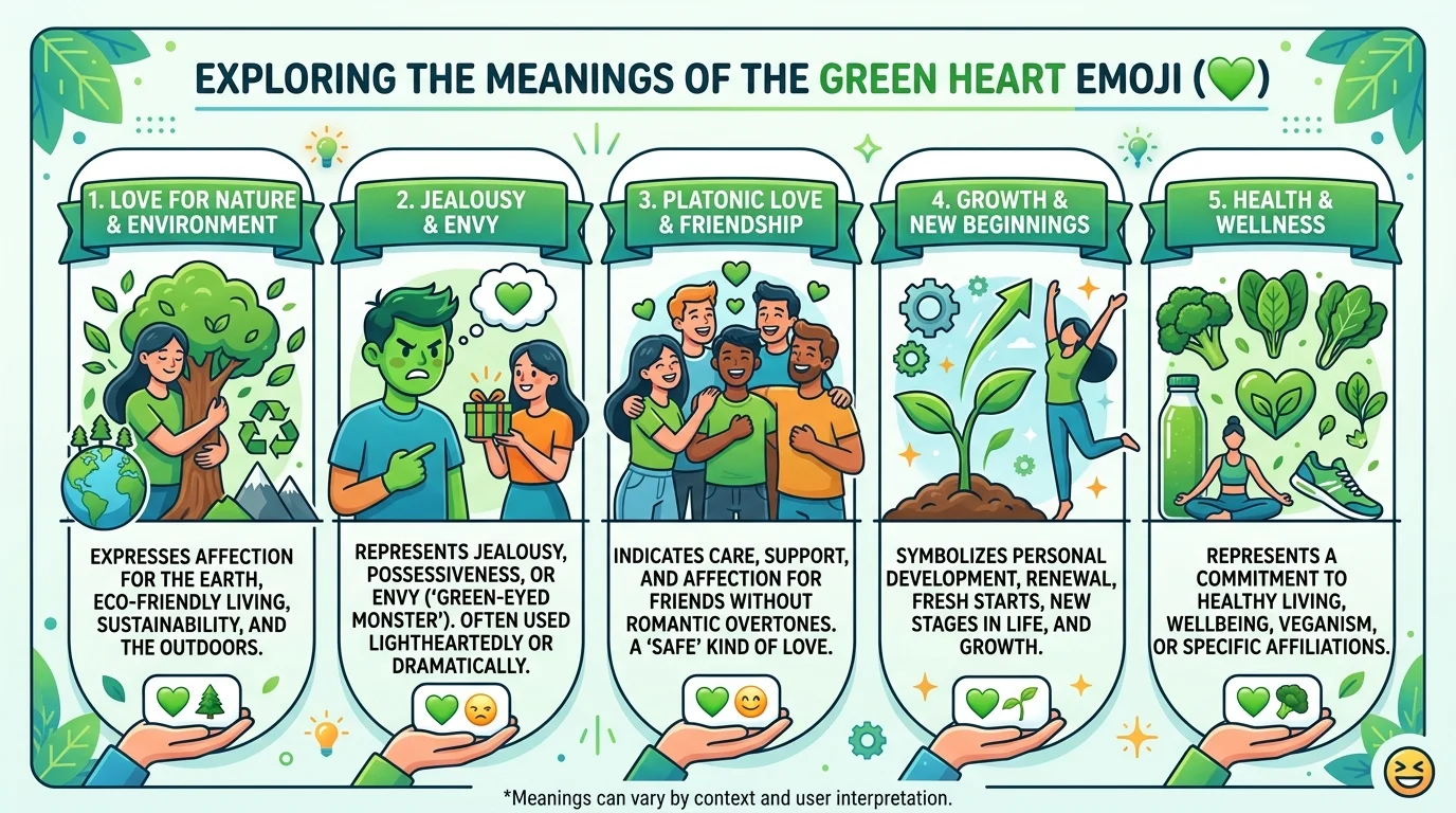 Green Heart Emoji Meaning