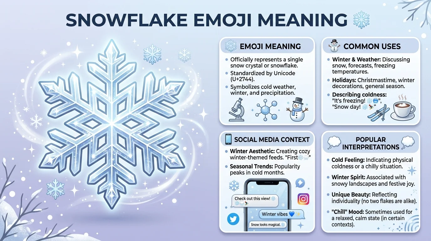Snowflake Emoji Meaning in Relationships