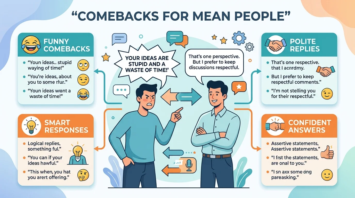Text Message Comebacks for Mean People