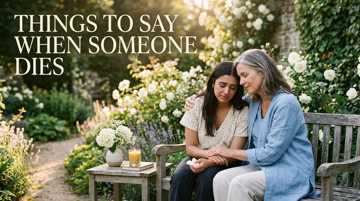 Things to Say When Someone Dies
