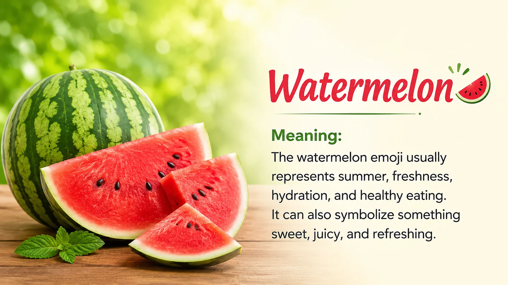Watermelon Emoji Meaning in Flirting