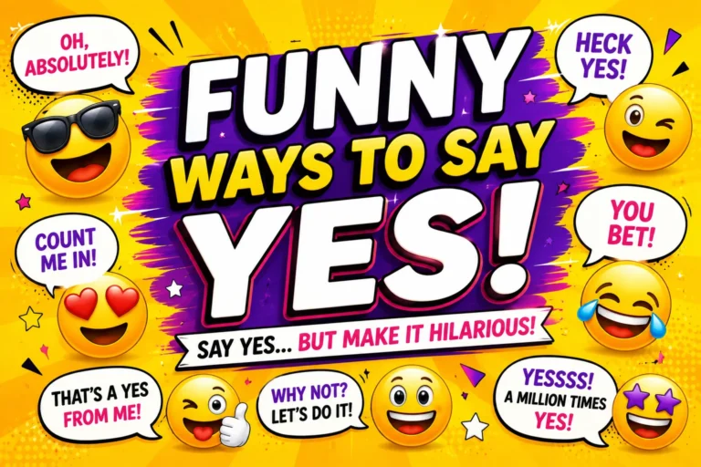 funny ways to say yes
