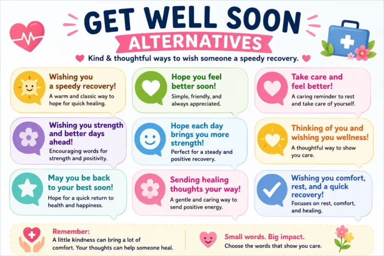 get well soon alternatives