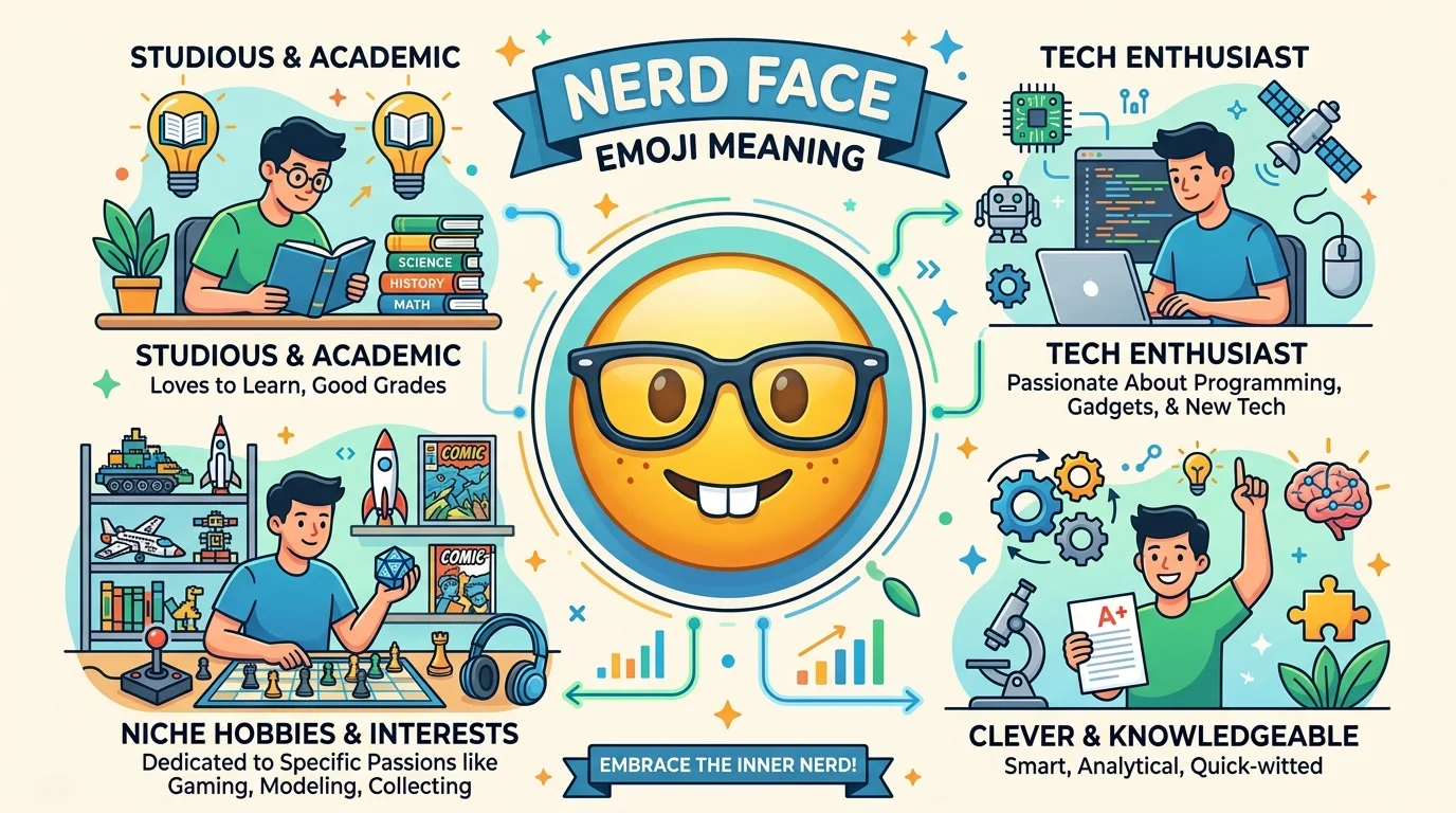 nerd face emoji meaning